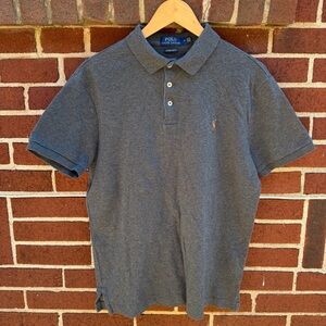 Ralph Lauren Charcoal Grey Polo Shirt for Men Size M
